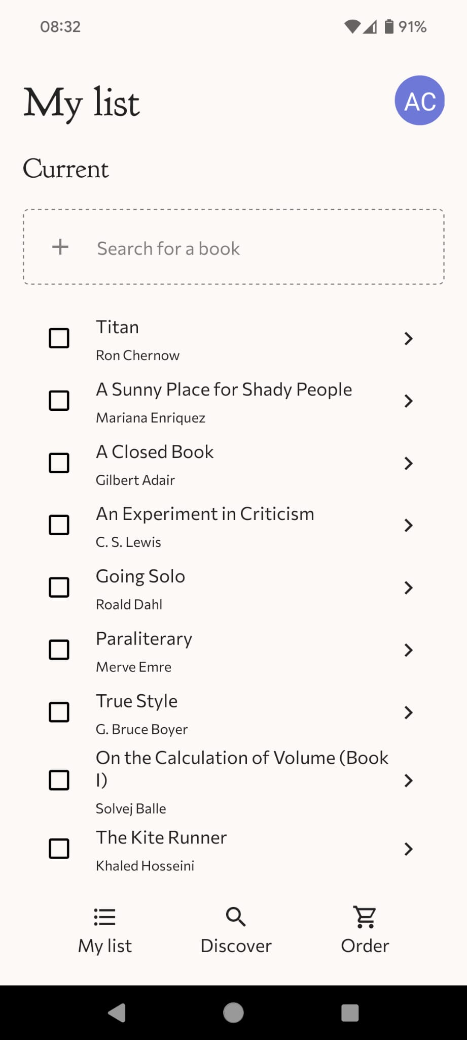Reading list